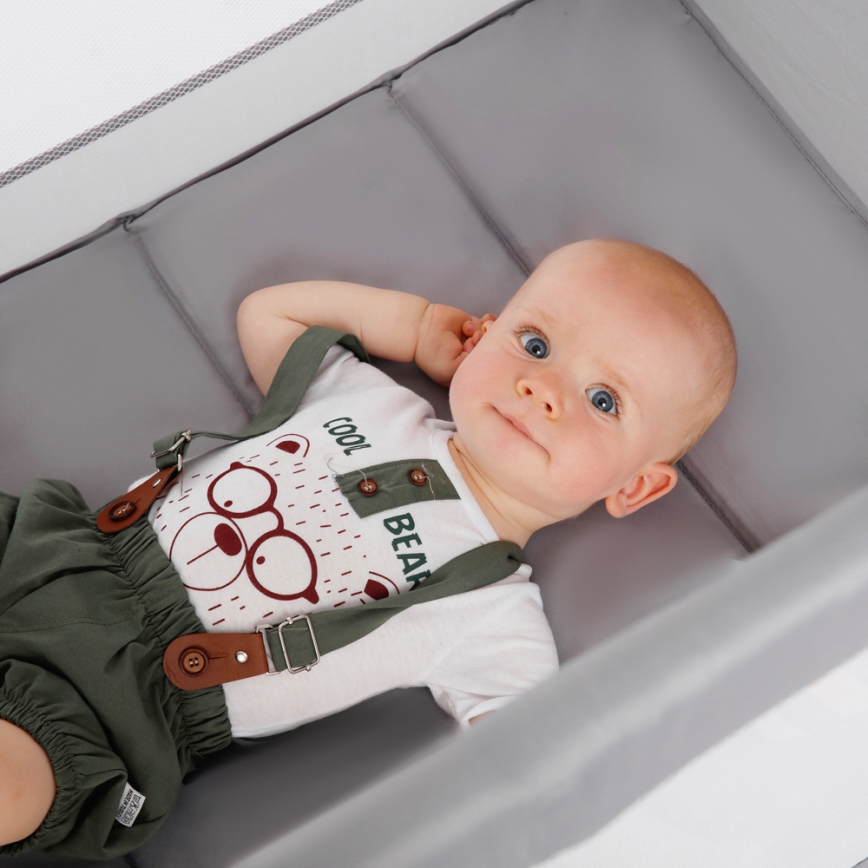 KINDERKRAFT - Resesäng Baby Tiger VIKI grå