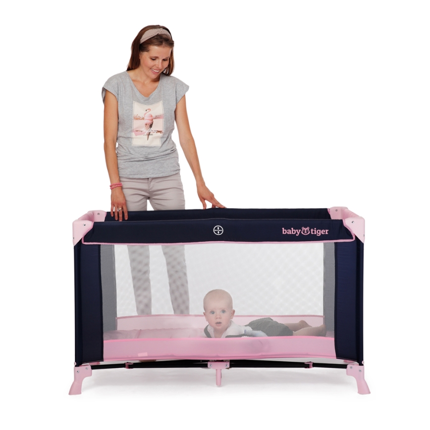 KINDERKRAFT - Resesäng Baby Tiger VIKI rosa