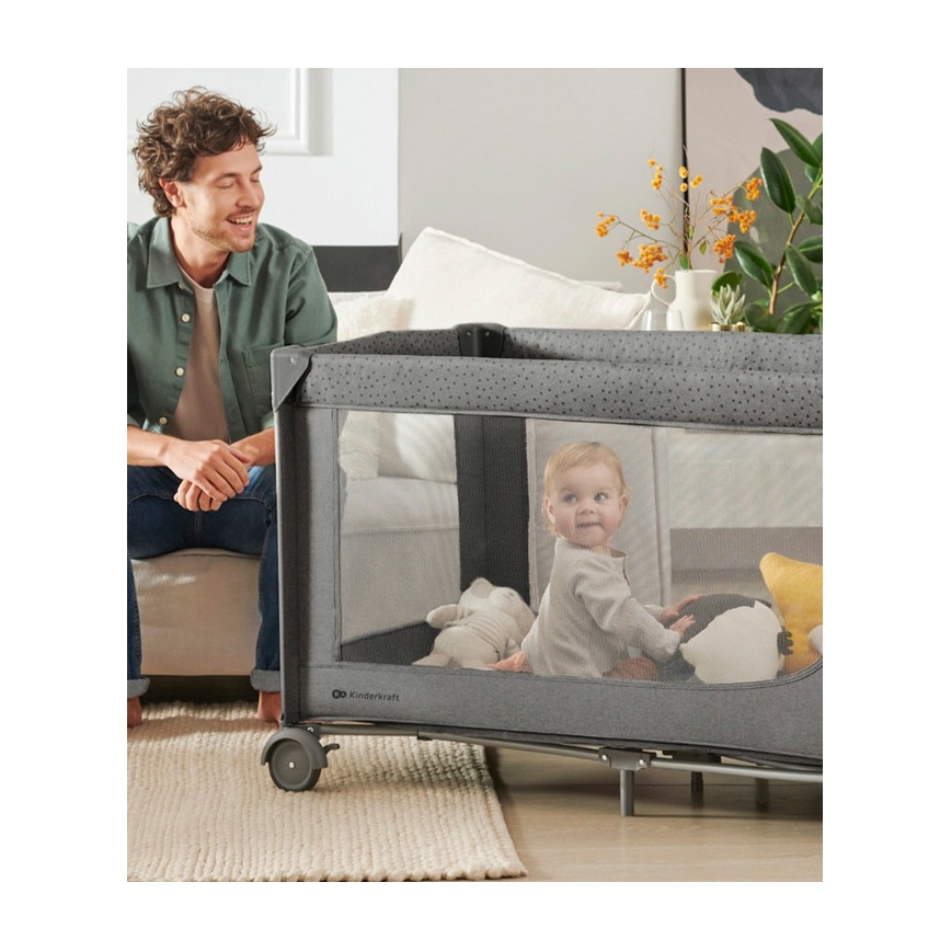 KINDERKRAFT - Resesäng JOY 2 grå
