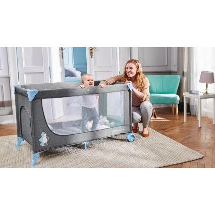 KINDERKRAFT - Resesäng JOY grå-blå