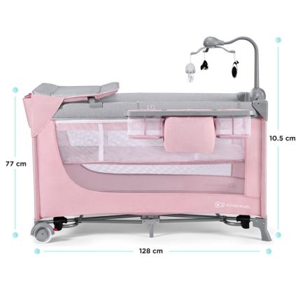 KINDERKRAFT - Resesäng LEODY rosa