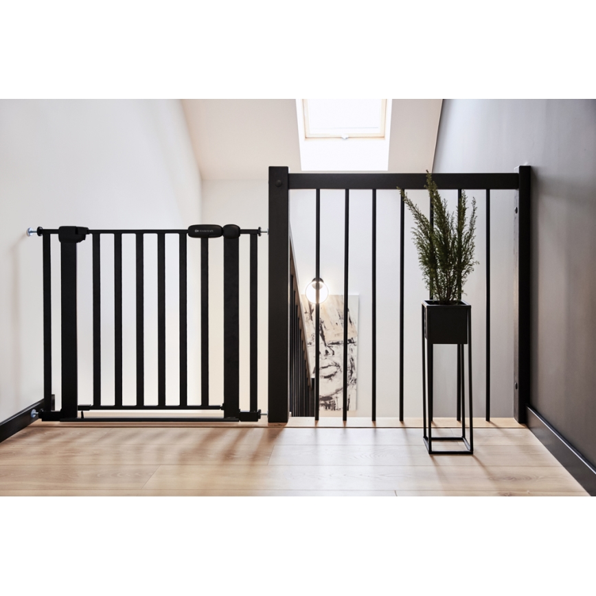 KINDERKRAFT - Säkerhetsbarriär LOCK&GO 75-103 cm svart