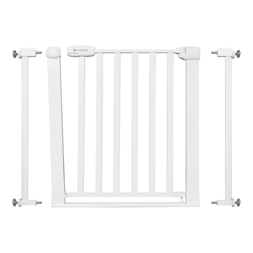 KINDERKRAFT - Säkerhetsbarriär LOCK&GO 75-103 cm vit