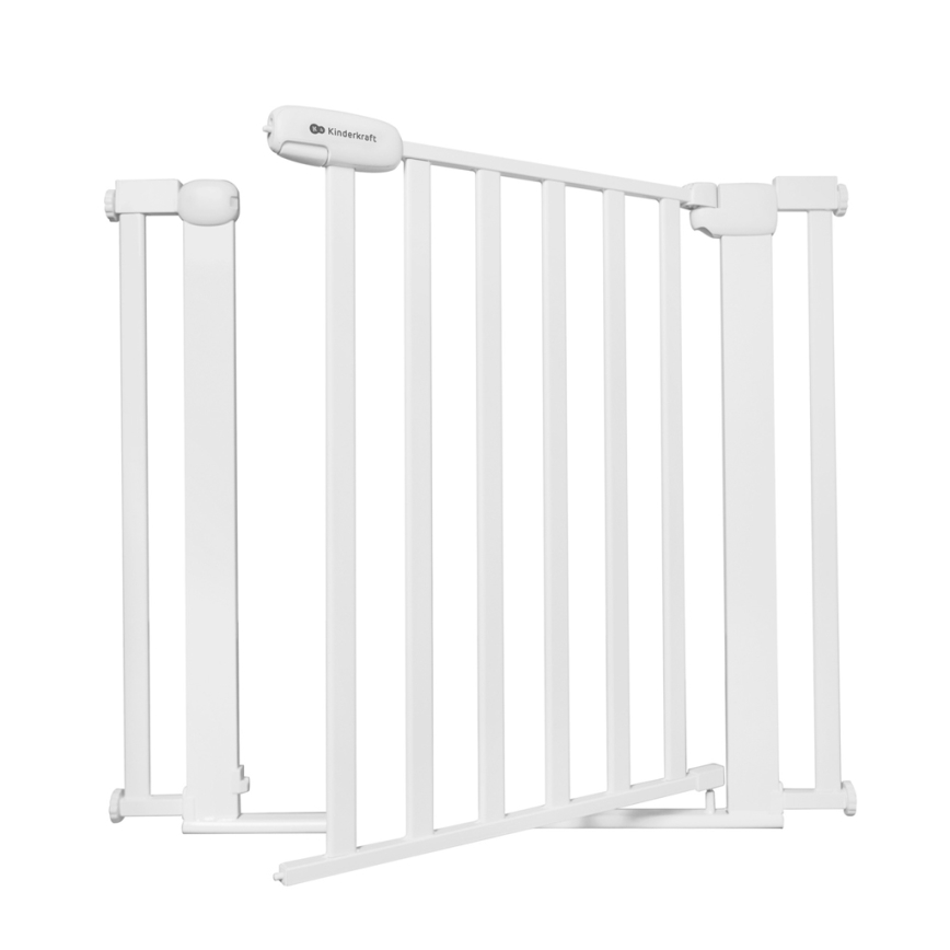 KINDERKRAFT - Säkerhetsbarriär LOCK&GO 75-103 cm vit