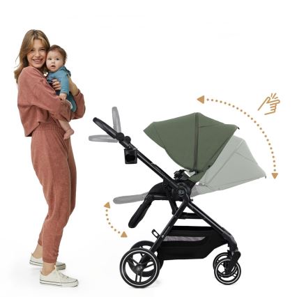 KINDERKRAFT SELECT - Sportvagn 2-i-1 YOXI Mystic green