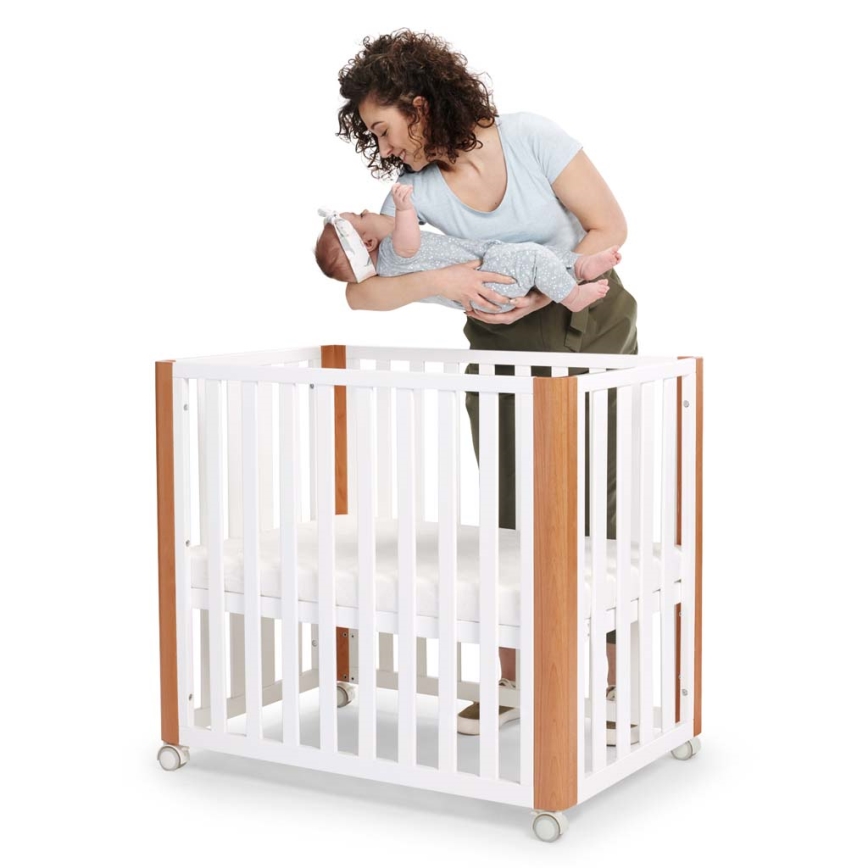 KINDERKRAFT SELECT - 4-i-1 spjälsäng KOYA Premium bok/furu