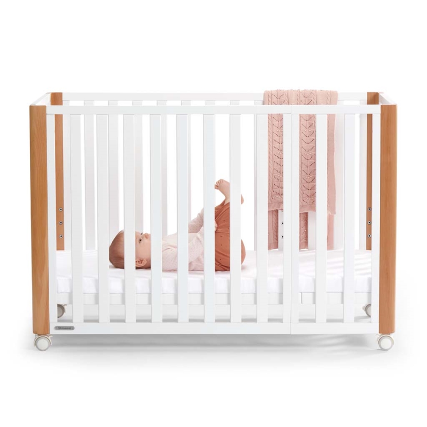 KINDERKRAFT SELECT - 4-i-1 spjälsäng KOYA Premium bok/furu