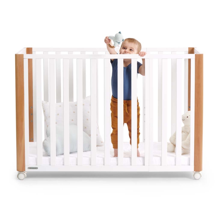 KINDERKRAFT SELECT - 4-i-1 spjälsäng KOYA Premium bok/furu