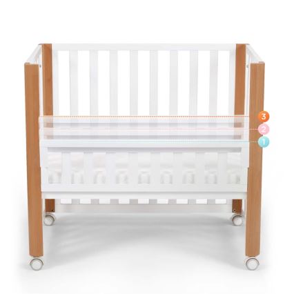 KINDERKRAFT SELECT - 4-i-1 spjälsäng KOYA Premium bok/furu