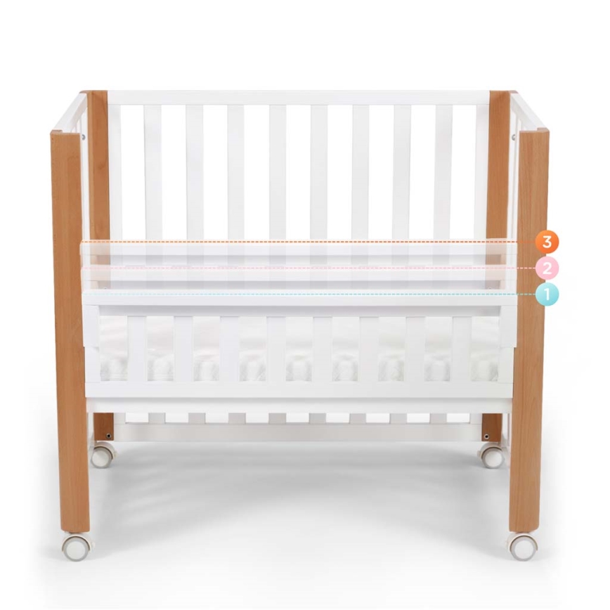 KINDERKRAFT SELECT - 4-i-1 spjälsäng KOYA Premium bok/furu