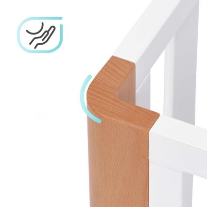 KINDERKRAFT SELECT - 4-i-1 spjälsäng KOYA Premium bok/furu