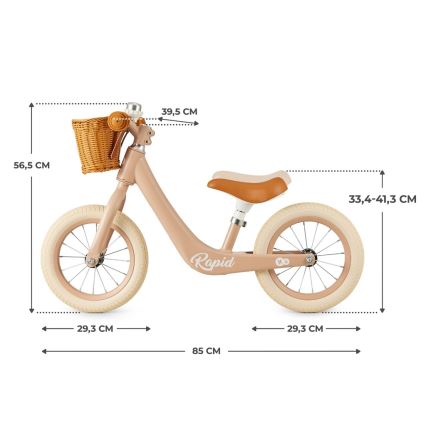 KINDERKRAFT SELECT - Balanscykel RAPID2 rosa