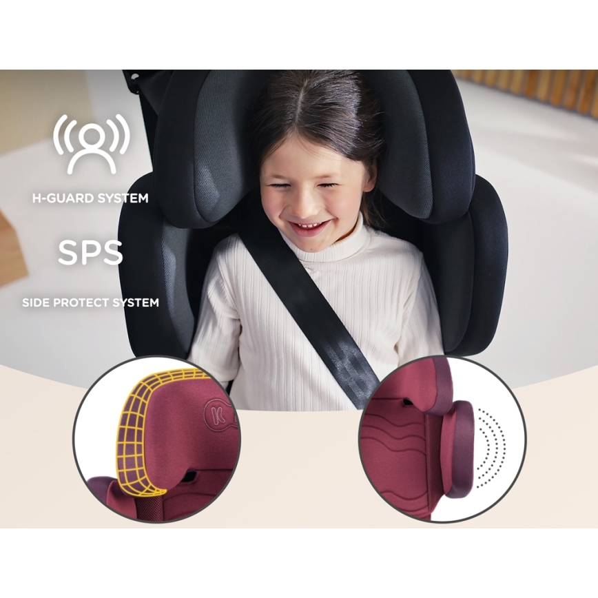 KINDERKRAFT SELECT - Bilbarnstol XPAND 2 i-Storlek (100-150 cm) Premium Cherry pearl