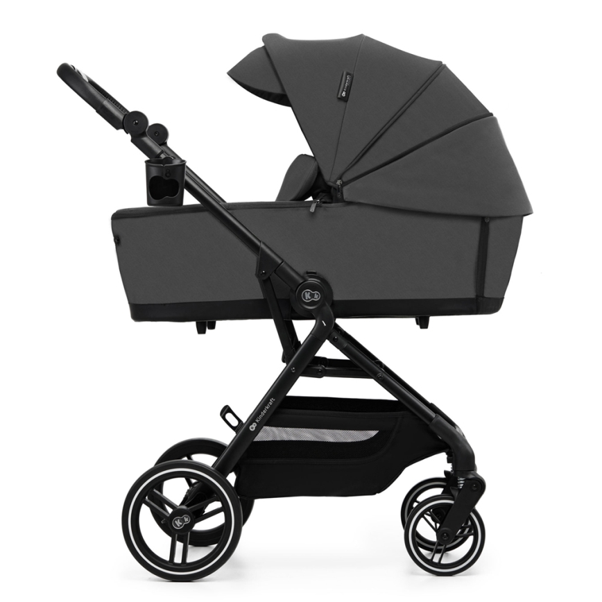 KINDERKRAFT SELECT - Kombinations barnvagn 2i1 YOXI Moonlight grå