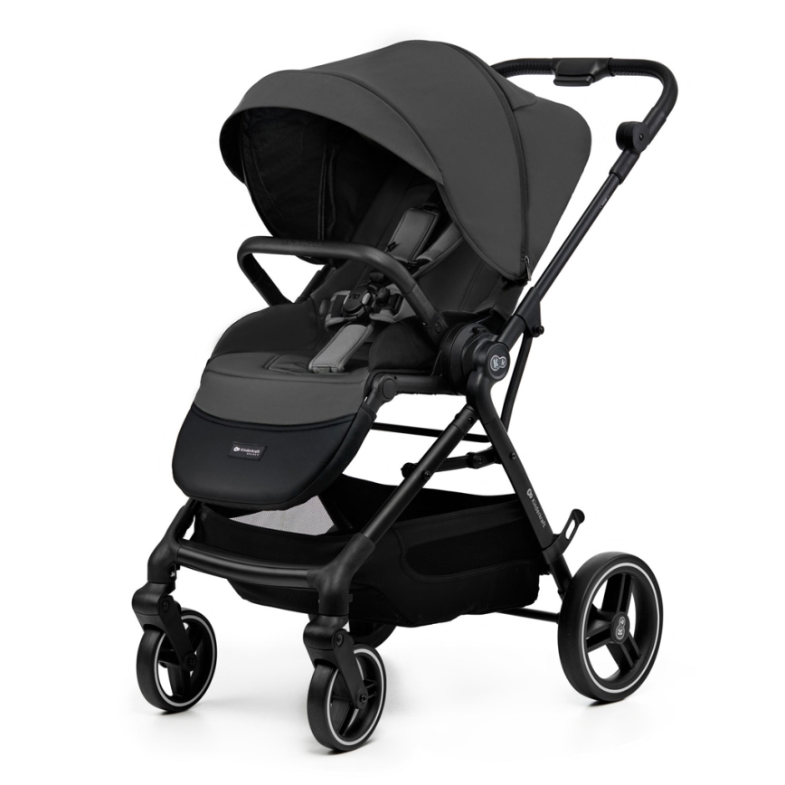 KINDERKRAFT SELECT - Kombinations barnvagn 2i1 YOXI Moonlight grå