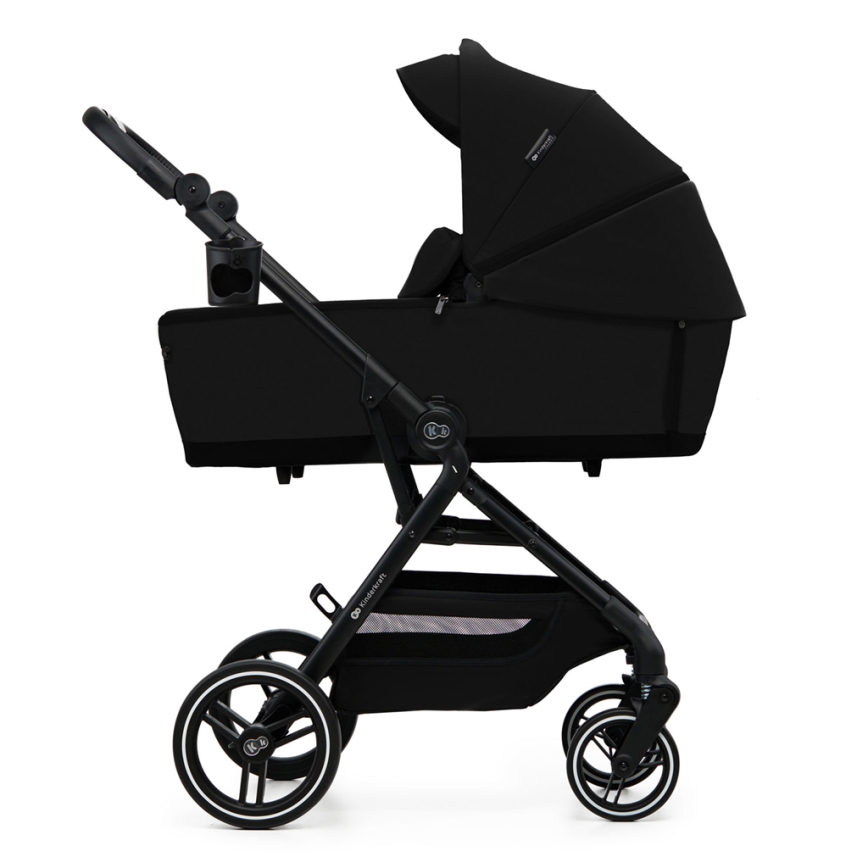 KINDERKRAFT SELECT - Kombinations barnvagn 2i1 YOXI Pure svart