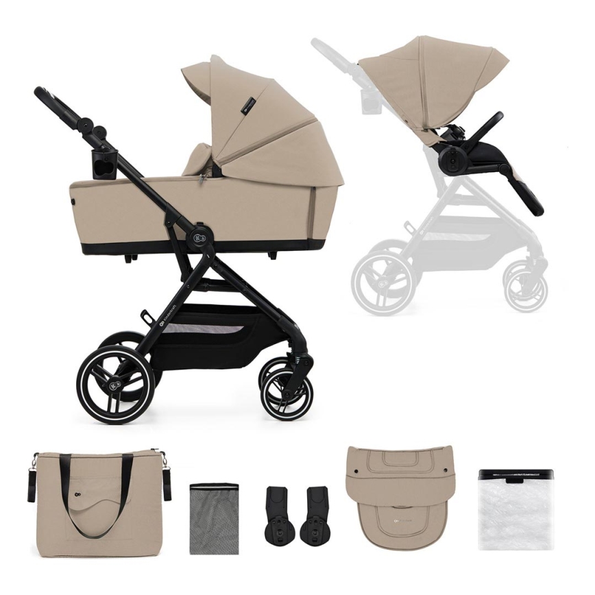 KINDERKRAFT SELECT - Kombinations barnvagn 2i1 YOXI Sand beige