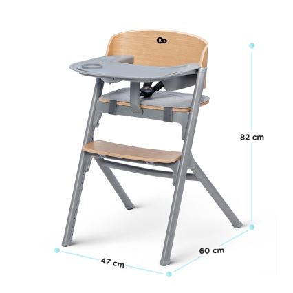 KINDERKRAFT SELECT - Matstol för barn 3i1 LIVY Premium ek