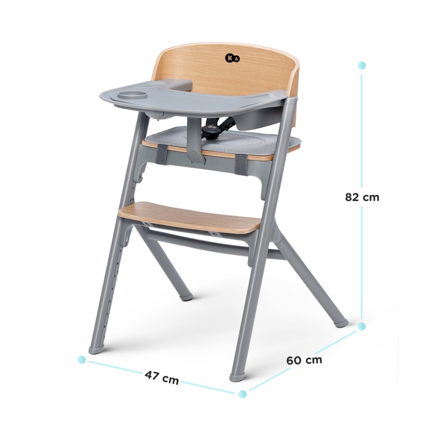KINDERKRAFT SELECT - Matstol för barn 3i1 LIVY Premium ek