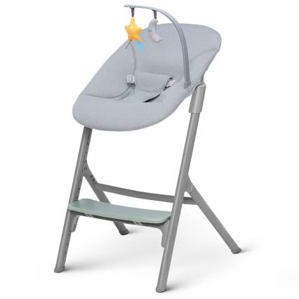 KINDERKRAFT SELECT - Matstol för barn 3i1 LIVY Premium Olive grön + solstol CALMEE