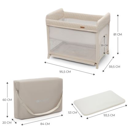 KINDERKRAFT SELECT - Resesäng MOON DREAM beige