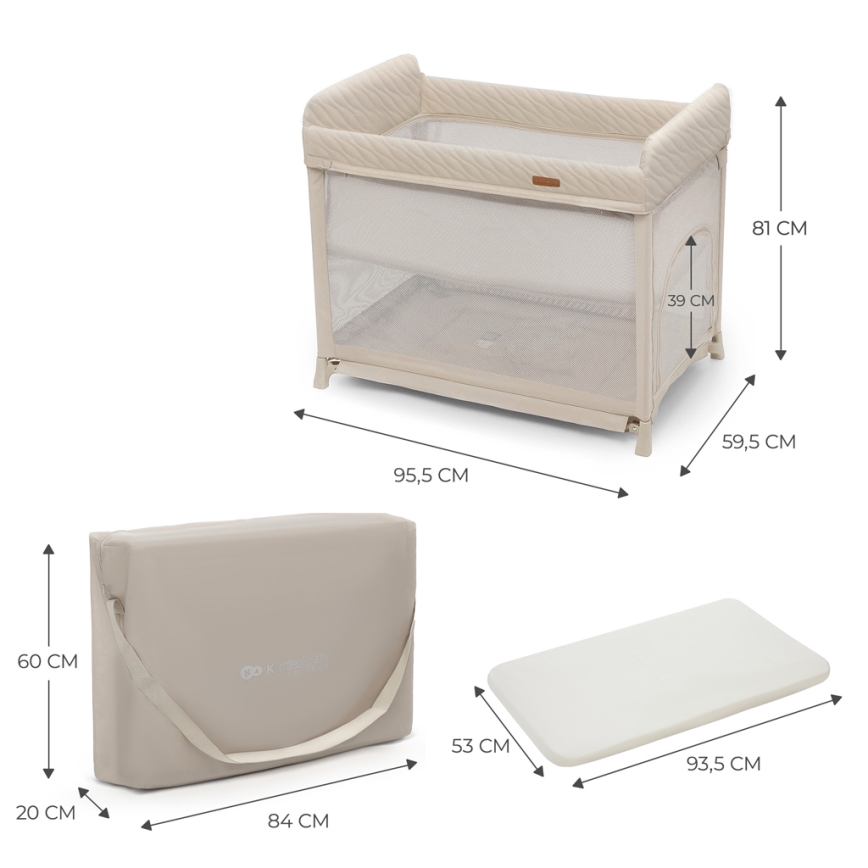 KINDERKRAFT SELECT - Resesäng MOON DREAM beige