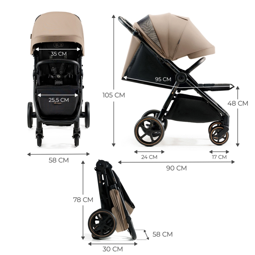 KINDERKRAFT SELECT - Sittvagn MITZY Linen beige