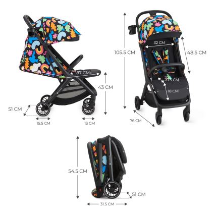 KINDERKRAFT SELECT - Sittvagn NUBI 2 Happy shapes