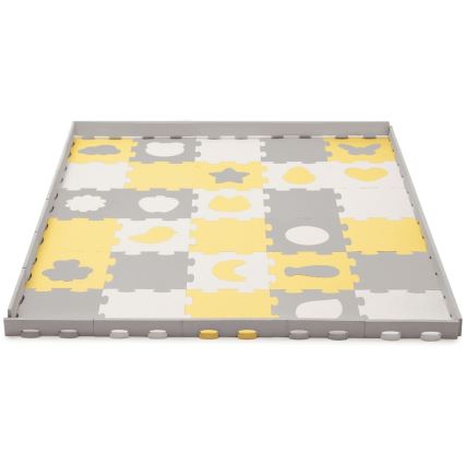 KINDERKRAFT - Skumpussel LUNO 30pcs grå/gul