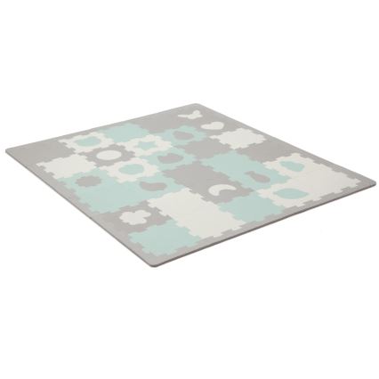 KINDERKRAFT - Skumpussel LUNO 30pcs grå/mint
