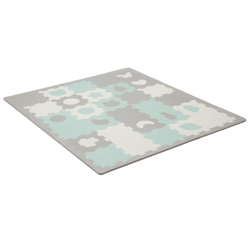 KINDERKRAFT - Skumpussel LUNO 30pcs grå/mint