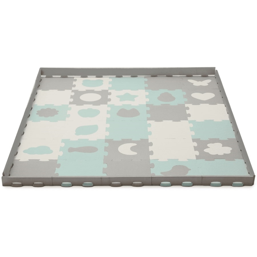 KINDERKRAFT - Skumpussel LUNO 30pcs grå/mint
