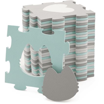 KINDERKRAFT - Skumpussel LUNO 30pcs grå/mint