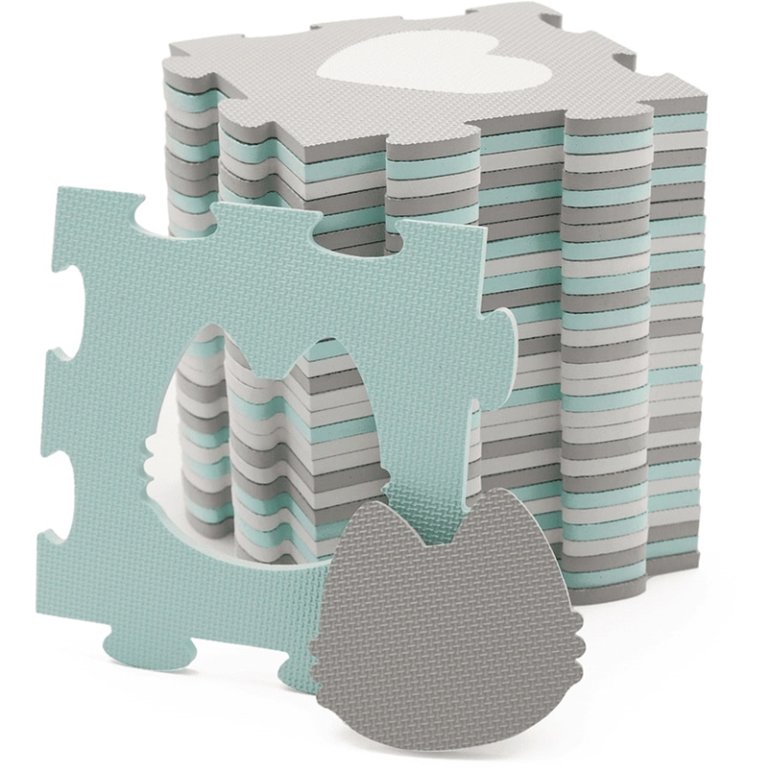 KINDERKRAFT - Skumpussel LUNO 30pcs grå/mint