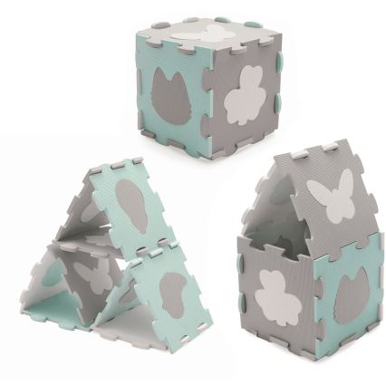 KINDERKRAFT - Skumpussel LUNO 30pcs grå/mint