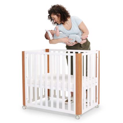 KINDERKRAFT SELECT - Spjälsäng 4-i-1 KOYA Premium bok/furu