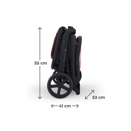KINDERKRAFT SELECT - Sportvagn NUBI 3 Dark Ruby