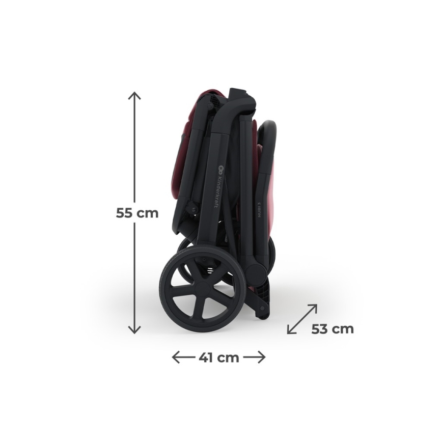 KINDERKRAFT SELECT - Sportvagn NUBI 3 Dark Ruby