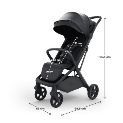 KINDERKRAFT SELECT - Sportvagn NUBI 3 Midnight Black