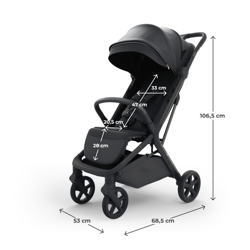 KINDERKRAFT SELECT - Sportvagn NUBI 3 Midnight Black