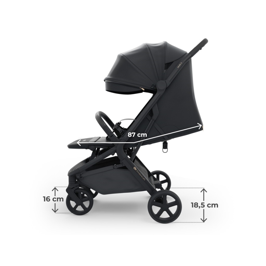 KINDERKRAFT SELECT - Sportvagn NUBI 3 Midnight Black