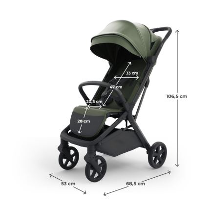 KINDERKRAFT SELECT - Sportvagn NUBI 3 Mystic Green