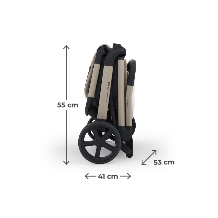 KINDERKRAFT SELECT - Sportvagn NUBI 3 Sand Beige