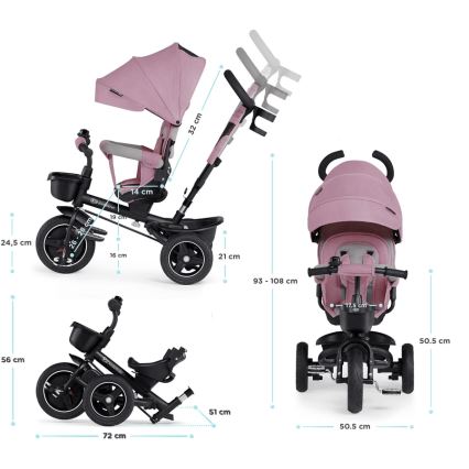 KINDERKRAFT - Trehjuling för barn$105.01.2001 SPINSTEP rosa