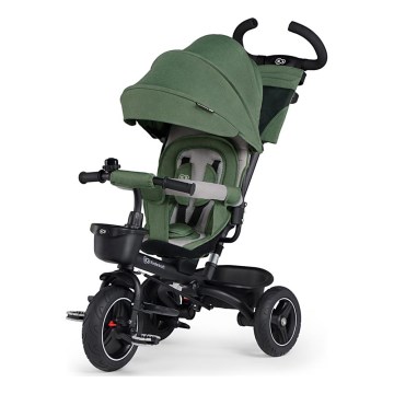 KINDERKRAFT SELECT - Trehjuling för barn SPINSTEP Premium grön
