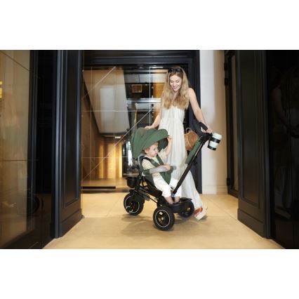 KINDERKRAFT SELECT - Trehjuling för barn SPINSTEP Premium grön