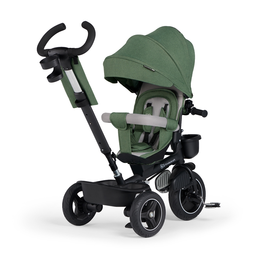 KINDERKRAFT SELECT - Trehjuling för barn SPINSTEP Premium grön