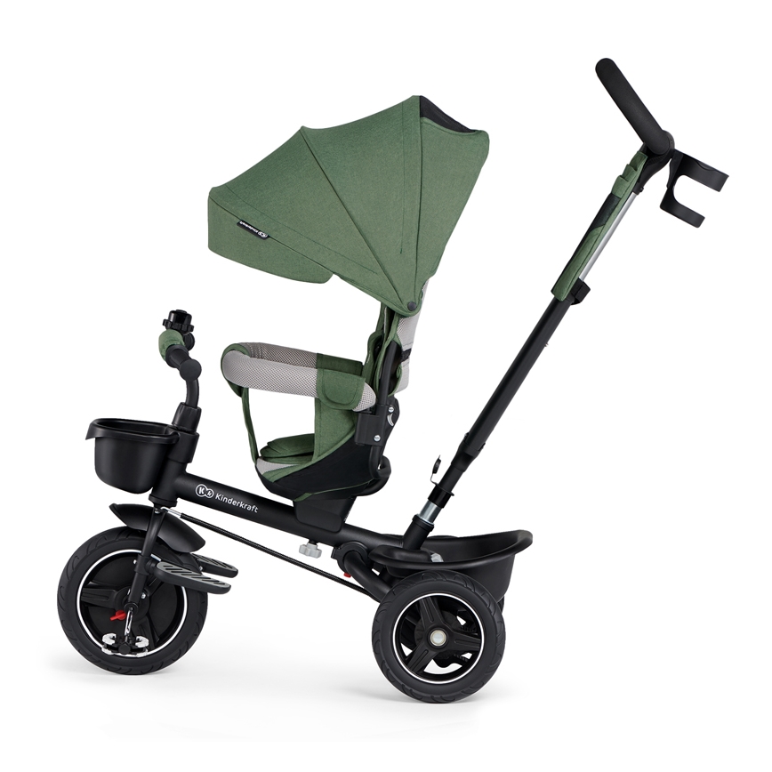 KINDERKRAFT SELECT - Trehjuling för barn SPINSTEP Premium grön