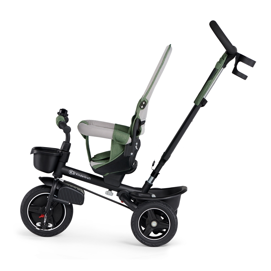 KINDERKRAFT SELECT - Trehjuling för barn SPINSTEP Premium grön