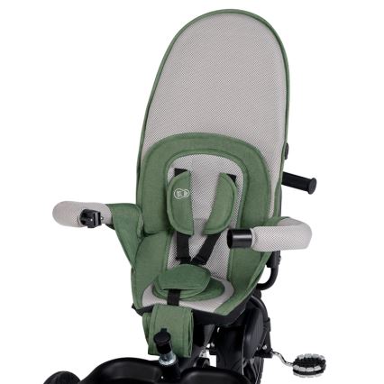 KINDERKRAFT SELECT - Trehjuling för barn SPINSTEP Premium grön